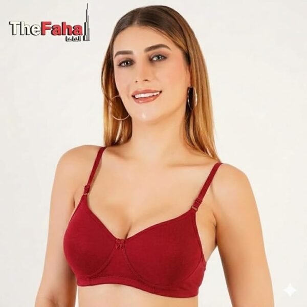 The Faha Women's Cotton Full Coverage Non-Padded Wirefree Everyday Bra | Pack of 2