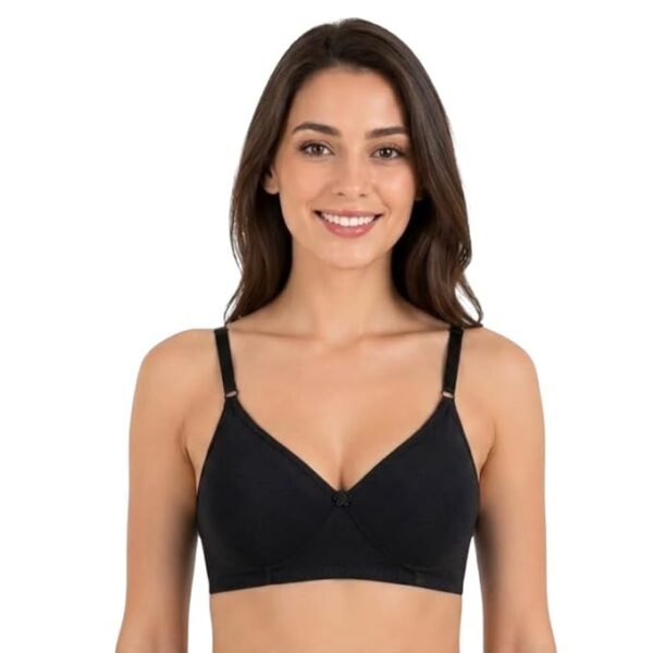 The Faha Women's Cotton Full Coverage Non-Padded Wirefree Everyday Bra