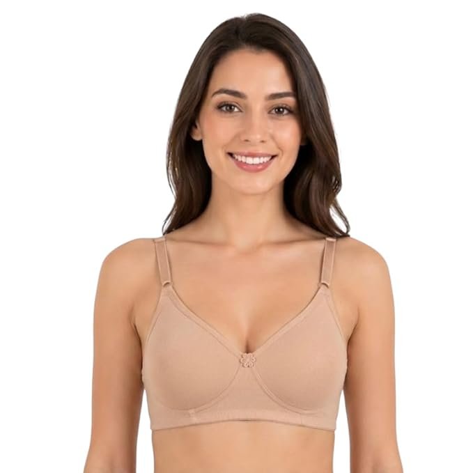 The Faha Women’s Cotton Full Coverage Non-Padded Wirefree Everyday Bra