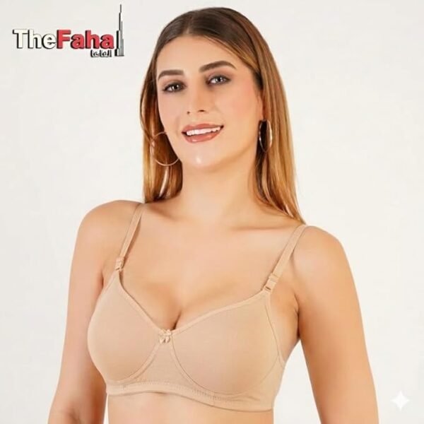 The Faha Women's Cotton Full Coverage Non-Padded Wirefree Everyday Bra | Pack of 2