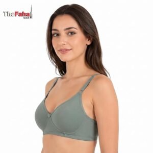 The Faha Women's Cotton Full Coverage Padded Wirefree Everyday Bra | Pack of 2